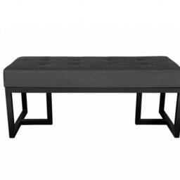 Leather Bench With Metal Frame - Tufted Entryway Bench, Modern Hallway Seating, Bedroom Handmade Upholstered Seat, Custom Size&colors - thumbnail 2