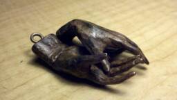 Small Bronze Hands With Bronze Screw Eyes, 2 - thumbnail 1