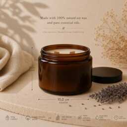 Aromatherapy Soy Candles - Hand-Poured, All-Natural Scents For Relaxation & Bliss - thumbnail 4