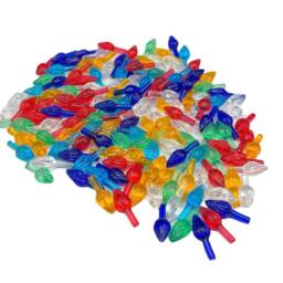 100 Small Multicolored Ceramic Christmas Tree Lights - thumbnail 3