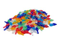 100 Small Multicolored Ceramic Christmas Tree Lights