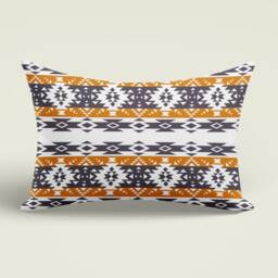 Kilim Print Cushion Cover-Rug Design Lumbar Pillow Case-Authentic Rectangle Shape Cushion-Home Decor Oblong Cushion-Gift For Her Cushion - thumbnail 3