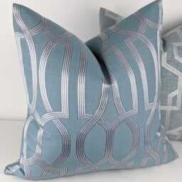 Gorgeous Geometric Design Duck Egg Cushion Cover Modern Home Decor Chair Sofa & Bed Pillow Designer - thumbnail 3