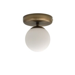 Brass Minimal Globe Sconce Vanity Wall Lamp Modern Lighting - thumbnail 2