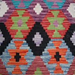 2'8x9'9 Ft Maimana Afghan Runner Rug, Handmade Kilim Stunning Flatweave Chubi Oriental Turkmen Rug Hallway - thumbnail 3
