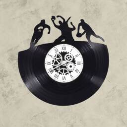 Rugby Theme 33 Rpm Vinyl Record Clock - thumbnail 1