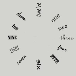 Large Wall Clock Vinyl Decal - Hgtv Inspired Design Your Choice Of Colors Movement Not Included Removable Sticker - thumbnail 2