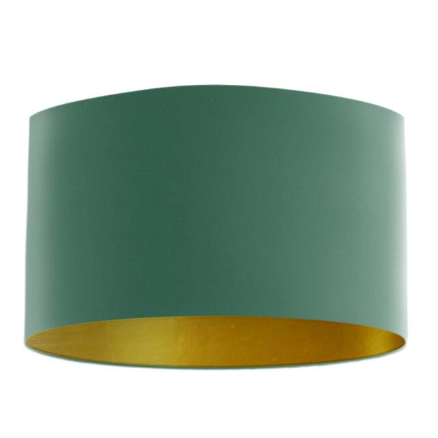 Teal Velvet Lampshade With Brushed Gold Lining, Handmade Lampshades, Table Lamp Shade - image 1