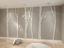 Birch Tree - 3D Art Wall Decor Branches Skubtr3D - thumbnail 1