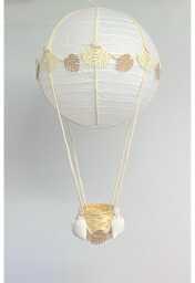 Neutral Jungle Hot Air Balloon Nursery Light Shade - thumbnail 1