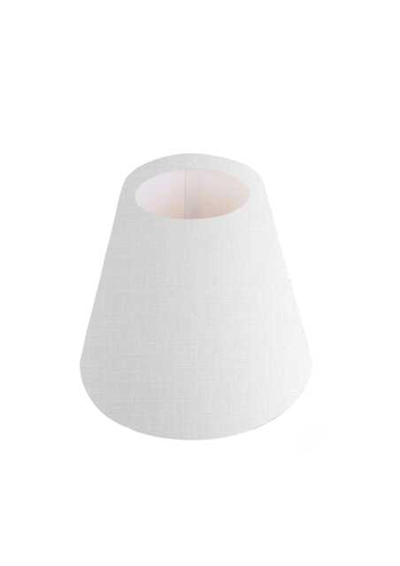 Handmade Leanne White Linen Candle Shade -- Small Lamp Shade, Colourful Home Decor Gift, Light Shade, UK - image 1