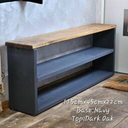Handmade Wooden Shoe Rack Bench Entryway Organizer, 18 Colors - thumbnail 4