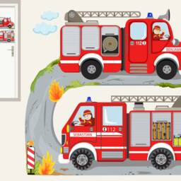 "Wall Sticker ""Fire Department" - thumbnail 2