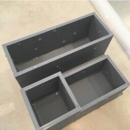 3D Printed Flower Pot Architectural Planter With Hidden Drip Tray - thumbnail 4