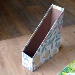 William Morris Magazine Holder Handmade Stationery Organiser in Fruit Design - thumbnail 3