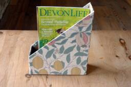 William Morris Magazine Holder Handmade Stationery Organiser in Fruit Design - thumbnail 1