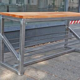 Schuhbank Schuhregal Schuhschrank Sitzbank Industriedesign Stahl - thumbnail 2