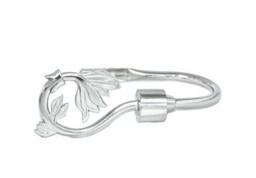 Stainless Steel Swirl Leaf Ball Curtain Tiebacks/Holdbacks
