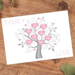 Personalised Family Tree Print, Custom Wall Art, Birthday Gift For Mum Dad - thumbnail 3