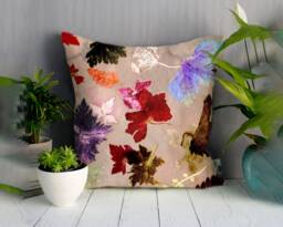 Handmade Floral Botanical Cushion, Autumn Flurry Design, Compliments Home Interiors, Perfect Decor