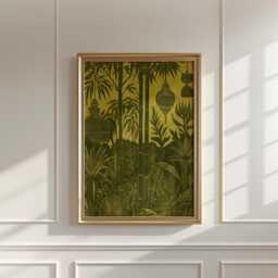 Bamboo Lantern Poster, Botanical Wall Art, Asian Decor Print - thumbnail 3
