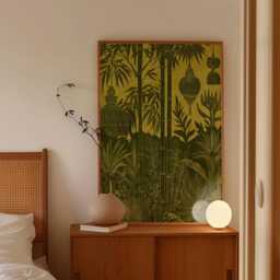Bamboo Lantern Poster, Botanical Wall Art, Asian Decor Print - thumbnail 2