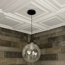 Bisou Modern Single Light 10In Glass Globe Hanging Pendant - thumbnail 3