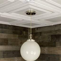 Bisou Modern Single Light 10In Glass Globe Hanging Pendant - thumbnail 4