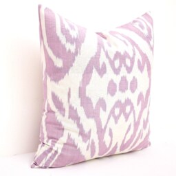 Handwoven Ikat Pillow Cover Vintage Inspired Accent Cushion - thumbnail 2