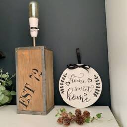 Home Sweet Wooden Wall Plaque Rustic Welcome Sign, 25cm, Decorative Sign For New - thumbnail 2