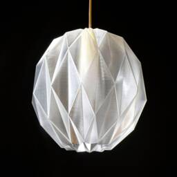 Origami Lily Pendant Light Clear Ceiling Lighting - thumbnail 2