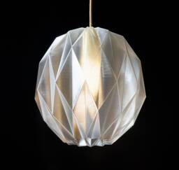 Origami Lily Pendant Light Clear Ceiling Lighting - thumbnail 1
