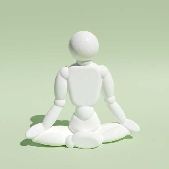 Yoga Lotus Sculpture - Zen Decoration Mindful Art - image 1