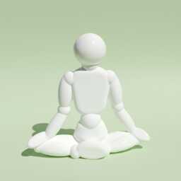 Yoga Lotus Sculpture - Zen Decoration Mindful Art - thumbnail 1