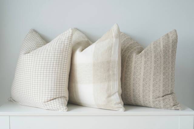 Combo Pillow Set Of 3 Neutral Pillow Cover - image 1
