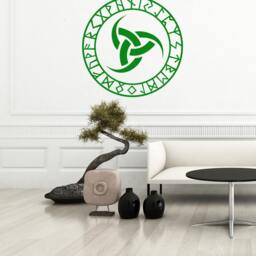 Wall Sticker Triple Horn Of Odin - Decal Odins - thumbnail 3