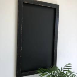 Distressed Black Magnetic Chalkboard - Industrial Loft Wall Decor, Original Idea For Arranging Empty Wall - thumbnail 3