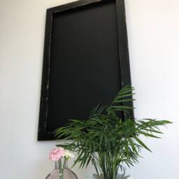 Distressed Black Magnetic Chalkboard - Industrial Loft Wall Decor, Original Idea For Arranging Empty Wall - thumbnail 2