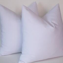 Set Of 2 White Linen Pillow Covers Hand Crafted Throw Pillows - thumbnail 3
