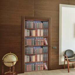 Door Wall Sticker Bookcase/ Library Wallpaper/ Bookcase Decal/ Bookshelf/Mural Mural/ Decal - thumbnail 2