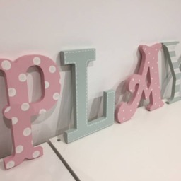 Wooden Letters Play, Play Room Decor, Kid's Room, Nursery - Wall Letters Various Colours & Finishes - thumbnail 2