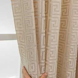 3 Colours Greek Key Pattern Geometric Jacquard Sheer Curtains , Made To Measure - thumbnail 3