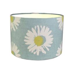 Lampshades in Clarke & Capri Mineral Daisy Blue Fabric Various Sizes Free Delivery - thumbnail 3