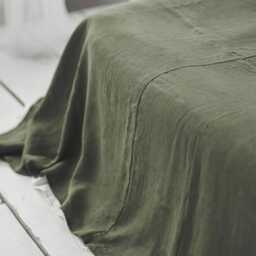 Linen Flat Sheet Set For Queen, King, Twin - Breathable & Softened Natural Fabric - Eco-Friendly, Luxury Bed Comfortable Nights - thumbnail 3