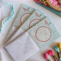 Winter Fairy - Christmas Wall Art, Princess, Baby Girl Embroidery, Hand Embroidery Kit, Homemade Craft, Diy Craft Kit - thumbnail 3