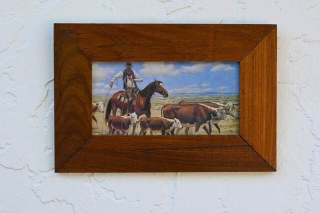 Wooden Frame, Recycled Teakwood, Rustic, Panoramic Wall Mount, 4 X 8 Photos, Vertical, Or Horizontal Photo, Picture - image 1