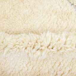 Handmade Beni Ourain Rug Moroccan Berber Wool Rug With Brown Diamond Pattern - thumbnail 4
