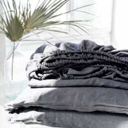 Linen Sheet Set Bedding Fitted Flat Pillowcases - thumbnail 2