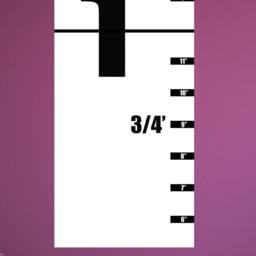 Kids Wall Slim Ruler Growth Chart - Height Children, Boys & Girls/Mini - thumbnail 2