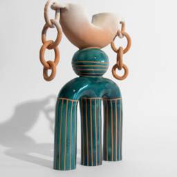 Ceramic Sculpture Portale 0039 - Minimalist Design Home Furniture & Decor Handmade in Italy - thumbnail 2